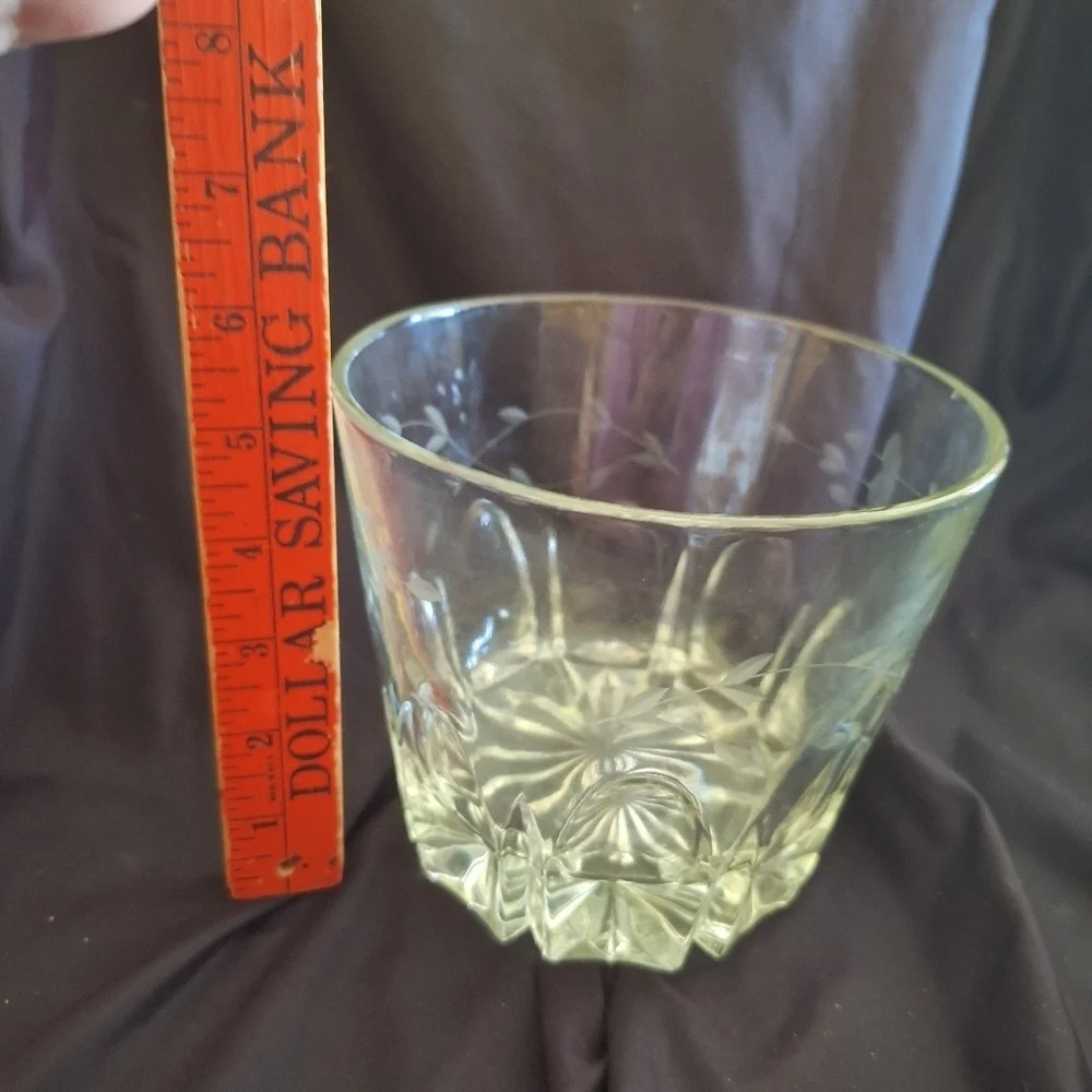 Elegant Etched Ice Bucket